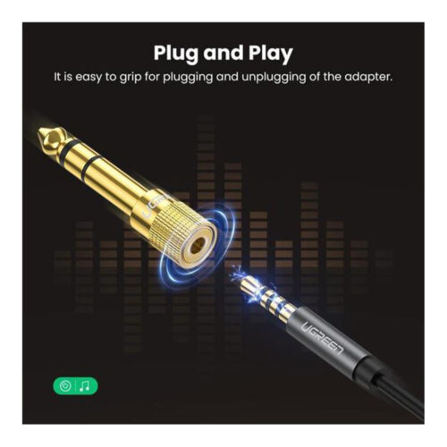 UGREEN 6.5mm Male To 3.5mm Female Adapter Connector