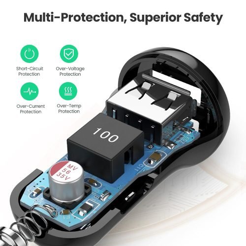UGREEN 24W Dual USB Fast Car Charger