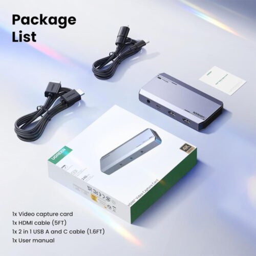 UGREEN Professional HDMI Video Capture Card Ultra-Low Latency – 4K@60Hz