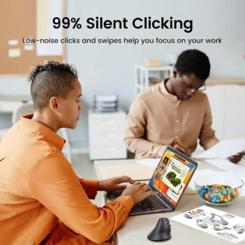 UGREEN Multi Mode Vertical Design Silent Bluetooth & Wireless Mouse