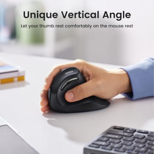 UGREEN Multi Mode Vertical Design Silent Bluetooth & Wireless Mouse