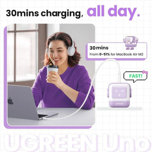 UGREEN UNO 65W GaN Tech Chip With LED Display