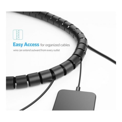 UGREEN Spiral Cable Zipper Organizer Tube