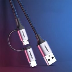 UGREEN USB To 2 In 1 Micro USB + USB-C