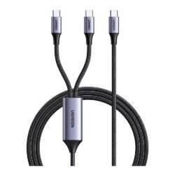 UGREEN USB-C to 2 USB-C 100W Braided Cable