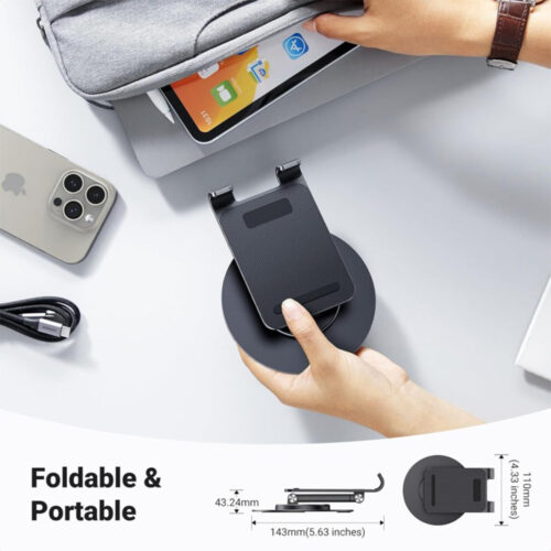 UGREEN Desktop Stand Support Phone and Tablet With a 360-degree Rotating Base