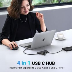 UGREEN USB-C Hub with 2 USB 3.2 Ports and 2 USB-C 3.2 Ports