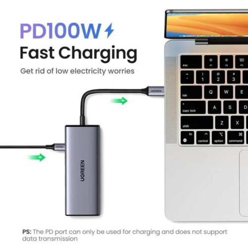 UGREEN Dual Display 7-in-1 USB-C HUB Docking Station 4x USB + 2x HDMI + PD Port