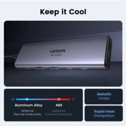 UGREEN 6-in-1 USB-C HUB Docking Station 2x USB 3.2 + 2 USB-C 3.2 + 4K HDMI + USB-C Power Delivery Port
