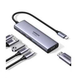UGREEN 6-in-1 USB-C HUB Docking Station 2x USB 3.2 + 2 USB-C 3.2 + 4K HDMI + USB-C Power Delivery Port