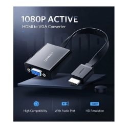 UGREEN HDMI to VGA Adapter Cable With 3.5mm Audio