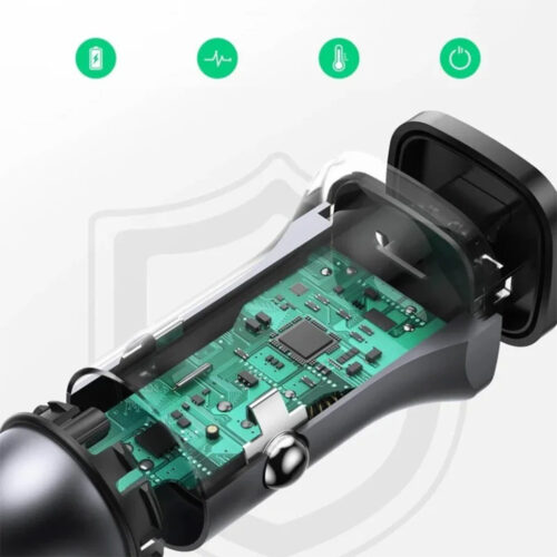 UGREEN 52.5W (PD 30W + SCP 22.5W USB C / USB A) Dual Port Fast Car Charger