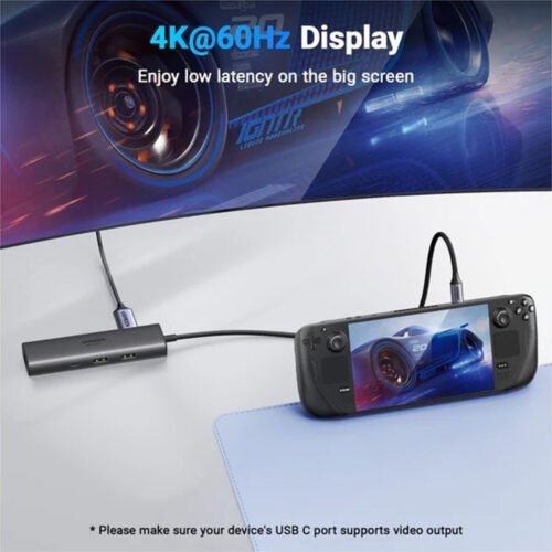 UGREEN 6-in-1 USB-C HUB Docking Station 2x USB + USB-C + HDMI 4K/60Hz + PD Port