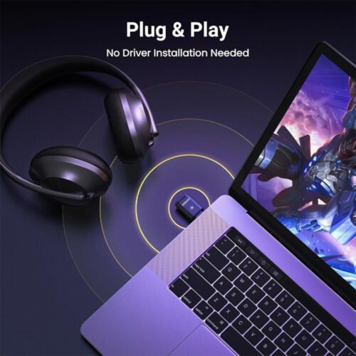 UGREEN USB-C Bluetooth 5.3 Adapter Wireless Audio Transmitter to Connect BT Headphone