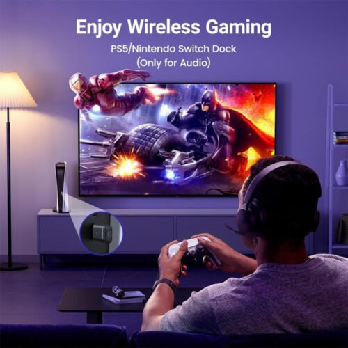 UGREEN USB-C Bluetooth 5.3 Adapter Wireless Audio Transmitter to Connect BT Headphone