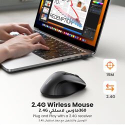 UGREEN Silent Wireless Mouse, 1600DPI For Tablet Desktop, Laptop, Macbooks