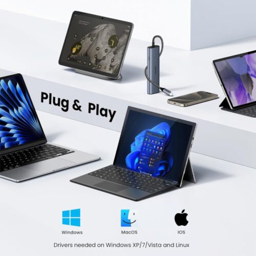 UGREEN 6-in-1 USB-C HUB Docking Station 2x USB 3.2 + 2 USB-C 3.2 + Lan RJ45 + USB-C Power Delivery Port