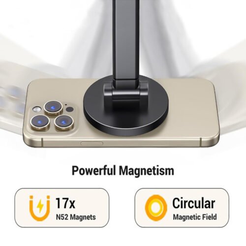 UGREEN Magnetic Phone Stand for MagSafe, Height Adjustable with 360-Degree Rotating Base