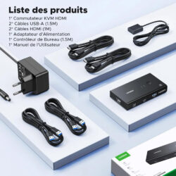 UGREEN 4K 2Ports HDMI KVM Switch Box