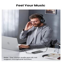 UGREEN 11-in-1 USB-C HUB Docking Station 2x USB + 2X USB-C + 4K HDMI + VGA + RJ45 + SD/TF + Aux + PD Port