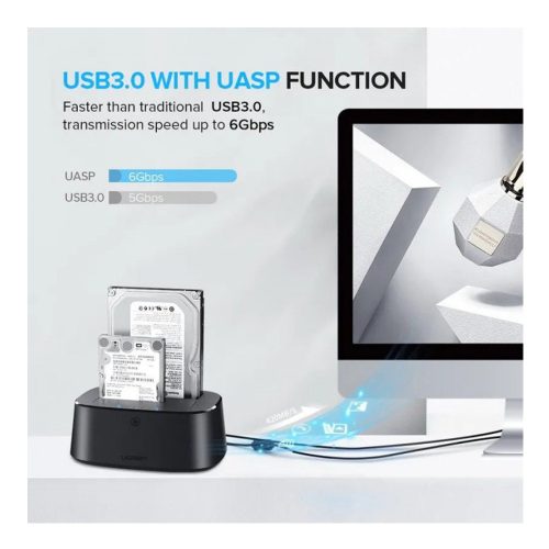UGREEN USB 3.0 To SATA DUAL-BAY HDD Docking Station Duplicator\ Cloner