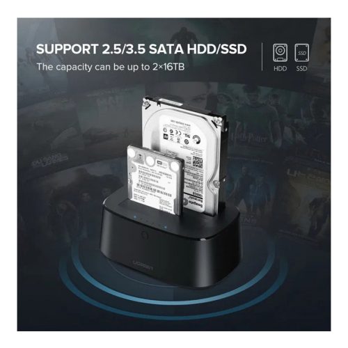 UGREEN USB 3.0 To SATA DUAL-BAY HDD Docking Station Duplicator\ Cloner
