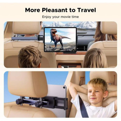 UGREEN Headrest Car Tablet Mount with Extendable Arm & 360° Rotation
