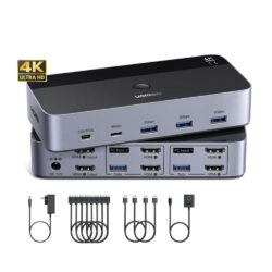 UGREEN 2 Port Dual Monitor HDMI KVM Switch 4K@60Hz UGREEN 2 Port Dual Monitor HDMI KVM Switch 4K@60Hz