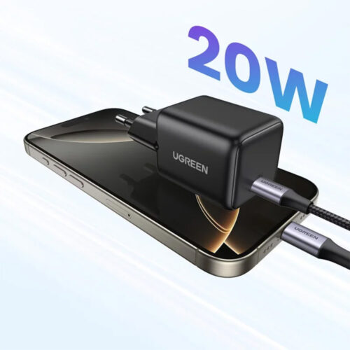 UGREEN 20W GaN Tech Chip, Smart & Fast Charger for Phones, Tablets, Ipads