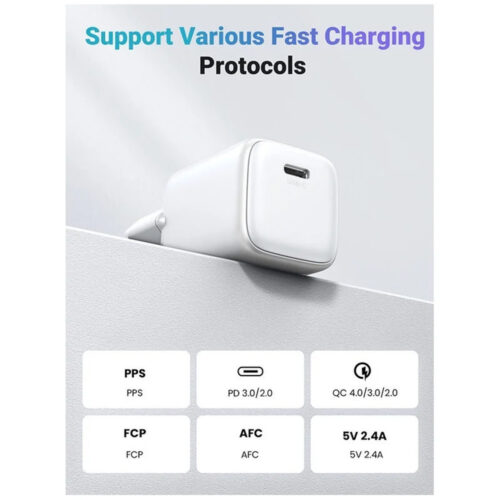 UGREEN 30W GaN Tech Chip, Smart & Fast Charger for Phones, Tablets, Ipads & MacBook Air