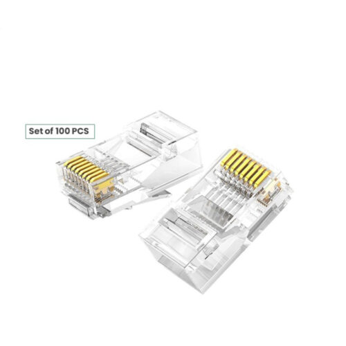 UGREEN Cat6 RJ45 Unshielded Ethernet Connector, Set 100pcs Cat6 Shielded Crystal Head