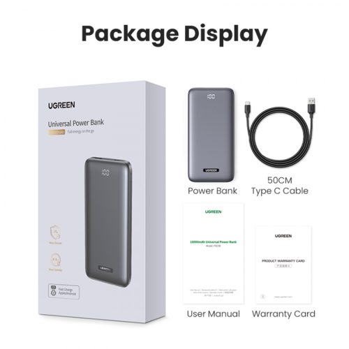 UGREEN 10000MAH PD 20W Fast Charging Power Bank