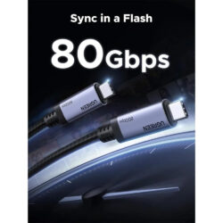 UGREEN Ultra High-Speed 240W Thunderbolt 4 USB-C Cable with 80Gbps Data Transfer