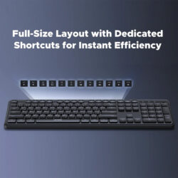 UGREEN Wireless Keyboard Ultra-Quiet, Ergonomic, and Spill-Resistant Efficiency Eng/Arabic