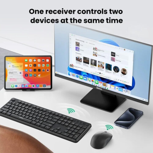 UGREEN Comfortable Wireless Eng/Arabic Keyboard& Mouse Combo