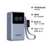 UGREEN Nexode Power Bank (10000mAh, 55W, 2 Ports, Built-in Cable) – 75701B UGREEN Nexode Power Bank (10000mAh, 55W, 2 Ports, Built-in Cable) – 75701B
