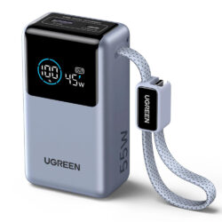 UGREEN Nexode Power Bank (10000mAh, 55W, 2 Ports, Built-in Cable) – 75701B UGREEN Nexode Power Bank (10000mAh, 55W, 2 Ports, Built-in Cable) – 75701B