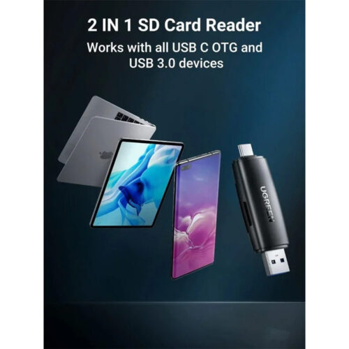 UGREEN 2-in-1 USB 3.0 & USB-C SD Card Reader
