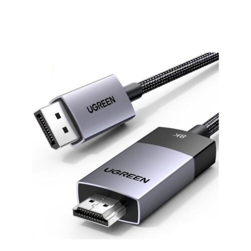 UGREEN Display Port Male 1.4 To HDMI 2.1 Male 8K Braided Cable