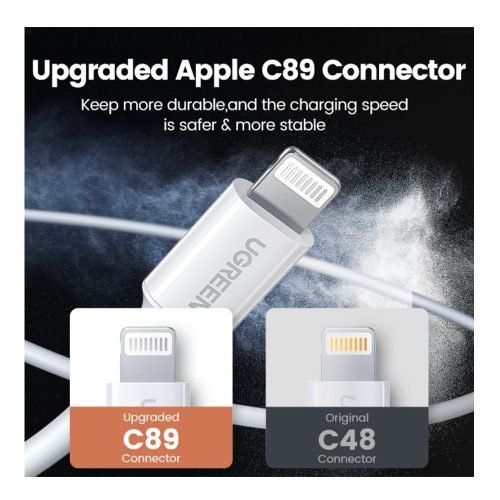 UGREEN MFI, Apple Certified Cable USB To Lightining – 1M