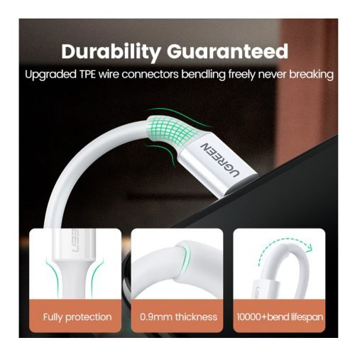 UGREEN MFI, Apple Certified Cable USB To Lightining – 1M