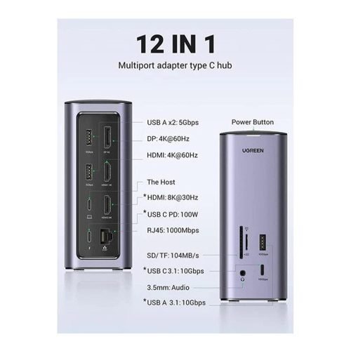 UGREEN 12-in-1 Triple Display USB-C Hub