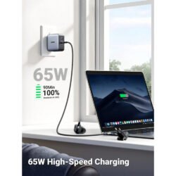 UGREEN 65W Nexode GaN USB C 3-Port iphone Charger With US/UK/EU Plug