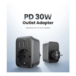 UGREEN 4-in-1 Wall Outlet Extender 30W