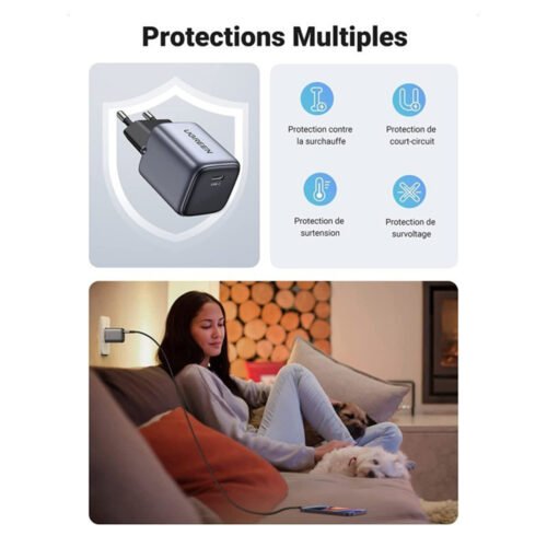 UGREEN NEXODE 30W GaN Tech Chip, Smart & Fast Charger