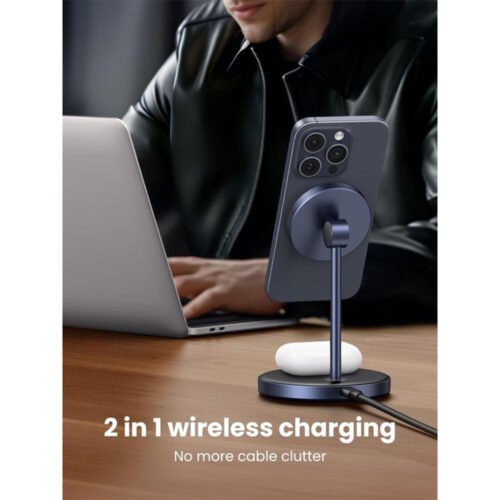 UGREEN Qi-Certified 2-in-1 Magnetic Wireless Charger