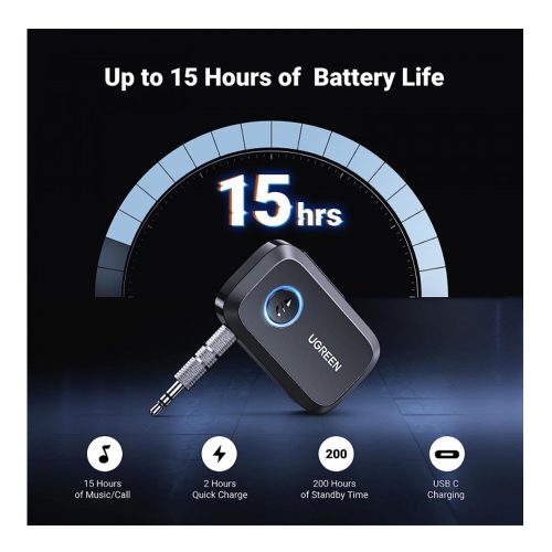 UGREEN AUX To Bluetooth 5.3 Adapter