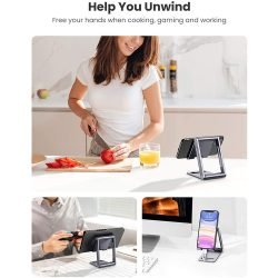 UGREEN Aluminium Foldable Multi Angle Tablet and phone Stand