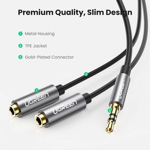 UGREEN 3.5mm Headphone Audio Splitter Cable