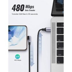 UGREEN USB-C to Angled USB-C Fast Charge and Data Cable